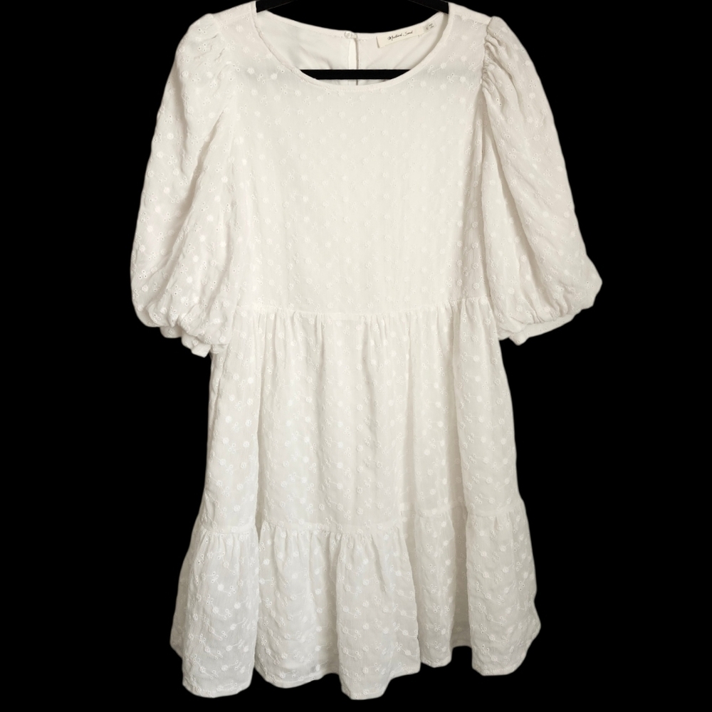 Mustard Seed Tiered Eyelet Dress